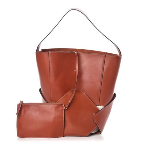 CELINE Natural Calfskin Large Holdall Shoulder Bag Brick 